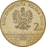 Poland coin 2 Złote - Pszczyna (2006) obverse obverse of 2 Złote - Pszczyna (2006) coin with Y# 549 from Poland. Inscription: RZECZPOSPOLITA POLSKA 2006 2zł