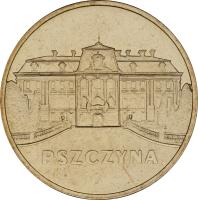 reverse of 2 Złote - Pszczyna (2006) coin with Y# 549 from Poland. Inscription: PSZCZYNA