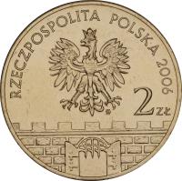 obverse of 2 Złote - Jarosław (2006) coin with Y# 566 from Poland. Inscription: RZECZPOSPOLITA POLSKA 2006 2zł