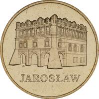 reverse of 2 Złote - Jarosław (2006) coin with Y# 566 from Poland. Inscription: JAROSŁAW