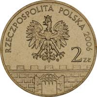 obverse of 2 Złote - Żagań (2006) coin with Y# 569 from Poland. Inscription: RZECZPOSPOLITA POLSKA 2006 2zł