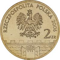 Poland coin 2 Złote - Kalisz (2006) obverse obverse of 2 Złote - Kalisz (2006) coin with Y# 580 from Poland. Inscription: RZECZPOSPOLITA POLSKA 2006 2zł