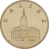 reverse of 2 Złote - Kalisz (2006) coin with Y# 580 from Poland. Inscription: KALISZ