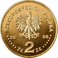 Poland coin 2 Złote - History of the Polish Zloty: 10 zloty of 1932 issue (2006) obverse obverse of 2 Złote - History of the Polish Zloty: 10 zloty of 1932 issue (2006) coin with Y# 582 from Poland. Inscription: RZECZPOSPOLITA POLSKA 2006 ZŁ 2 ZŁ