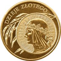 Poland coin 2 Złote - History of the Polish Zloty: 10 zloty of 1932 issue (2006) reverse reverse of 2 Złote - History of the Polish Zloty: 10 zloty of 1932 issue (2006) coin with Y# 582 from Poland. Inscription: DZIEJE ZŁOTEGO