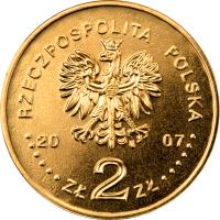 Poland coin 2 Złote - 75th Anniversary of Breaking Enigma Codes (2007) obverse obverse of 2 Złote - 75th Anniversary of Breaking Enigma Codes (2007) coin with Y# 586 from Poland. Inscription: RZECZPOSPOLITA POLSKA 2007 Zł 2 Zł