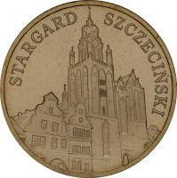 reverse of 2 Złote - Stargard Szczeciński (2007) coin with Y# 613 from Poland. Inscription: STARGARD SZCZECINSKI