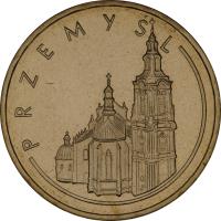 reverse of 2 Złote - Przemyśl (2007) coin with Y# 618 from Poland. Inscription: PRZEMYSL