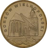 reverse of 2 Złote - Gorzów Wielkopolski (2007) coin with Y# 623 from Poland. Inscription: GORZÓW WIELKOPOLSKI
