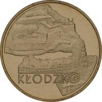 reverse of 2 Złote - Kłodzko (2007) coin with Y# 624 from Poland. Inscription: KŁODZKO