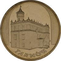 reverse of 2 Złote - Tarnów (2007) coin with Y# 625 from Poland. Inscription: TARNÓW