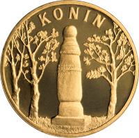 reverse of 2 Złote - Konin (2008) coin with Y# 631 from Poland. Inscription: KONIN