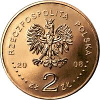 Poland coin 2 Złote - Siberian Exiles (2008) obverse obverse of 2 Złote - Siberian Exiles (2008) coin with Y# 638 from Poland. Inscription: RZECZPOSPOLITA POLSKA 2008 ZŁ 2 ZŁ