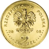 Poland coin 2 Złote - 90th Anniversary of the Greater Poland Uprising (2008) obverse obverse of 2 Złote - 90th Anniversary of the Greater Poland Uprising (2008) coin with Y# 662 from Poland. Inscription: RZECZPOSPOLITA POLSKA 2008 ZŁ 2 ZŁ