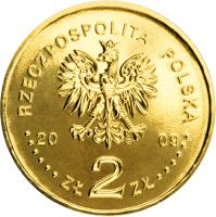 Poland coin 2 Złote - 90th Anniversary of the Establishment of the Supreme Chamber of Control (2009) obverse obverse of 2 Złote - 90th Anniversary of the Establishment of the Supreme Chamber of Control (2009) coin with Y# 673 from Poland. Inscription: RZECZPOSPOLITA POLSKA 2009 ZŁ 2 ZŁ