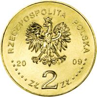 Poland coin 2 Złote - History of Polish Popular Music: Czesław Niemen (2009) obverse obverse of 2 Złote - History of Polish Popular Music: Czesław Niemen (2009) coin with Y# 684 from Poland. Inscription: RZECZPOSPOLITA POLSKA 2009 ZŁ 2 ZŁ
