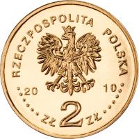 obverse of 2 Złote - Chevau-Légers of the Imperial Guard of Napoleon I (2010) coin with Y# 718 from Poland. Inscription: RZECZPOSPOLITA POLSKA 2010 ZŁ 2 ZŁ