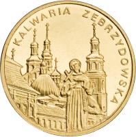 Poland coin 2 Złote - Cities in Poland – Kalwaria Zebrzydowska (2010) reverse reverse of 2 Złote - Cities in Poland – Kalwaria Zebrzydowska (2010) coin with Y# 749 from Poland. Inscription: KALWARIA ZEBRZYDOWSKA