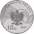 obverse of 10 Złotych - 2002 World Football Cup Korea/Japan (2002) coin with Y# 434 from Poland.