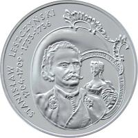 Poland coin 10 Złotych - Polish Kings and Princes: Stanisław Leszczyński (1704-1709; 1733-1736) (2003) reverse reverse of 10 Złotych - Polish Kings and Princes: Stanisław Leszczyński (1704-1709; 1733-1736) (2003) coin with Y# 474 from Poland.
