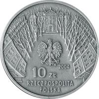 Poland coin 10 Złotych - 100th Anniversary of Foundation of Fine Arts Academy (2004) obverse obverse of 10 Złotych - 100th Anniversary of Foundation of Fine Arts Academy (2004) coin with Y# 510 from Poland.