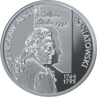 reverse of 10 Złotych - Polish Kings and Princes: Stanisław August Poniatowski (1764-1795) (2005) coin with Y# 552 from Poland.