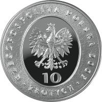 Poland coin 10 Złotych - Mikołaj Rej (1505-1569) - 500th Anniversary of the Birth (2005) obverse obverse of 10 Złotych - Mikołaj Rej (1505-1569) - 500th Anniversary of the Birth (2005) coin with Y# 596 from Poland. Inscription: RZECZPOSPOLITA POLSKA