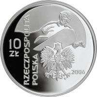 Poland coin 10 Złotych - XXth Olympic Winter Games: Turin 2006 (2006) obverse obverse of 10 Złotych - XXth Olympic Winter Games: Turin 2006 (2006) coin with Y# 555 from Poland.