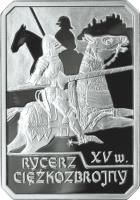 reverse of 10 Złotych - History of the Polish Cavalry: The Mounted Knight - 15th Century (2006) coin with Y# 602 from Poland. Inscription: RYCERZ - CIEZKOZBROJNY
