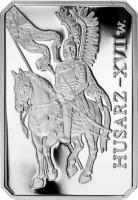 Poland coin 10 Złotych - History of the Polish Cavalry: Winged cavalryman - 17th Century (2009) reverse reverse of 10 Złotych - History of the Polish Cavalry: Winged cavalryman - 17th Century (2009) coin with Y# 671 from Poland. Inscription: HUSARZ - XVII w.