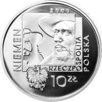 obverse of 10 Złotych - History of Polish Popular Music: Czesław Niemen (2009) coin with Y# 686 from Poland.