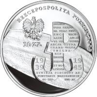 Poland coin 10 Złotych - 70th Anniversary of creating the Polish Underground State (2009) obverse obverse of 10 Złotych - 70th Anniversary of creating the Polish Underground State (2009) coin with Y# 708 from Poland. Inscription: RZECZPOSPOLITA POLSKA 2009 10 ZŁ