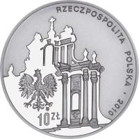 Poland coin 10 Złotych - 95th Anniversary of the Birth of rev. Jan Twardowski (2010) obverse obverse of 10 Złotych - 95th Anniversary of the Birth of rev. Jan Twardowski (2010) coin with Y# 731 from Poland.