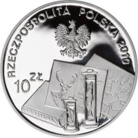reverse of 10 Złotych - Benedykt Dybowski (2010) coin with Y# 758 from Poland.