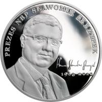 Poland coin 10 Złotych - In Memory of the Victims of the 10 April 2010 Presidential Plane Crash in Smolensk (2011) reverse reverse of 10 Złotych - In Memory of the Victims of the 10 April 2010 Presidential Plane Crash in Smolensk (2011) coin with Y# 770 from Poland.