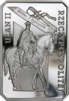 Poland coin 10 Złotych - History of the Polish Cavalry – Uhlan of the Second Republic of Poland (2011) reverse reverse of 10 Złotych - History of the Polish Cavalry – Uhlan of the Second Republic of Poland (2011) coin with Y# 781 from Poland.