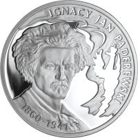 Poland coin 10 Złotych - Ignacy Jan Paderewski (2011) reverse reverse of 10 Złotych - Ignacy Jan Paderewski (2011) coin with Y# 790 from Poland.