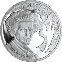 reverse of 10 Złotych - Ignacy Jan Paderewski (2011) coin with Y# 790 from Poland.