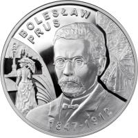 Poland coin 10 Złotych - Bolesław Prus (2012) reverse reverse of 10 Złotych - Bolesław Prus (2012) coin with Y# 839 from Poland.