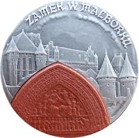 Poland coin 20 Złotych - Monuments of Material Culture in Poland: Castle in Malbork (2002) reverse reverse of 20 Złotych - Monuments of Material Culture in Poland: Castle in Malbork (2002) coin with Y# 457 from Poland. Inscription: ZAMEK W MALBORKU