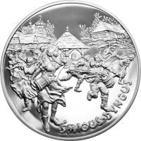 Poland coin 20 Złotych - Polish Traditional Customs' Year: Wet Monday (Śmigus-dyngus) (2003) reverse reverse of 20 Złotych - Polish Traditional Customs' Year: Wet Monday (Śmigus-dyngus) (2003) coin with Y# 452 from Poland.