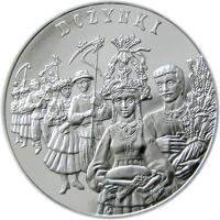 Poland coin 20 Złotych - The Polish Calendar of Traditional Customs and Rituals: Harvest Festival (2004) reverse reverse of 20 Złotych - The Polish Calendar of Traditional Customs and Rituals: Harvest Festival (2004) coin with Y# 508 from Poland.