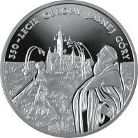 Poland coin 20 Złotych - 350 Years, Defence of Góry (2005) reverse reverse of 20 Złotych - 350 Years, Defence of Góry (2005) coin with Y# 597 from Poland. Inscription: 350 - LECIE OBRONY JASNEJ GÓRY