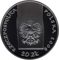 Poland coin 20 Złotych - Monuments of Material Culture in Poland - The Church in Haczów (2006) obverse obverse of 20 Złotych - Monuments of Material Culture in Poland - The Church in Haczów (2006) coin with Y# 584 from Poland.