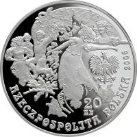 Poland coin 20 Złotych - The Polish Calendar of Traditional Customs and Rituals: St. John's Night (2006) obverse obverse of 20 Złotych - The Polish Calendar of Traditional Customs and Rituals: St. John's Night (2006) coin with Y# 533 from Poland.