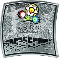 Poland coin 20 Złotych - 2010-12 UEFA European Football Championship (2012) reverse reverse of 20 Złotych - 2010-12 UEFA European Football Championship (2012) coin with Y# 829 from Poland.
