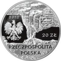 obverse of 20 Złotych - Krzemionki Opatowskie (2012) coin with Y# 836 from Poland.