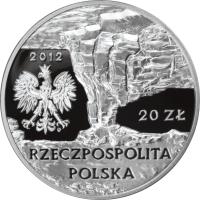 Poland coin 20 Złotych - Krzemionki Opatowskie (2012) obverse obverse of 20 Złotych - Krzemionki Opatowskie (2012) coin with Y# 836 from Poland.
