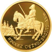 Poland coin 200 Złotych - History of the Polish Cavalry: The Mounted Knight - 15th Century (2007) reverse reverse of 200 Złotych - History of the Polish Cavalry: The Mounted Knight - 15th Century (2007) coin with Y# 672 from Poland.