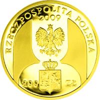 Poland coin 200 Złotych - 180 Years of Central Banking in Poland (2009) obverse obverse of 200 Złotych - 180 Years of Central Banking in Poland (2009) coin with Y# 677 from Poland.